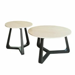 LOBERON Tables Basses|Tables Basses*Lot de 2 tables basses Tressane