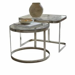 LOBERON Tables Basses|Tables Basses*Lot de 2 tables basses Yvelissel