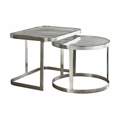 LOBERON Tables Basses|Tables Basses*Lot de 2 tables basses Yvelissel