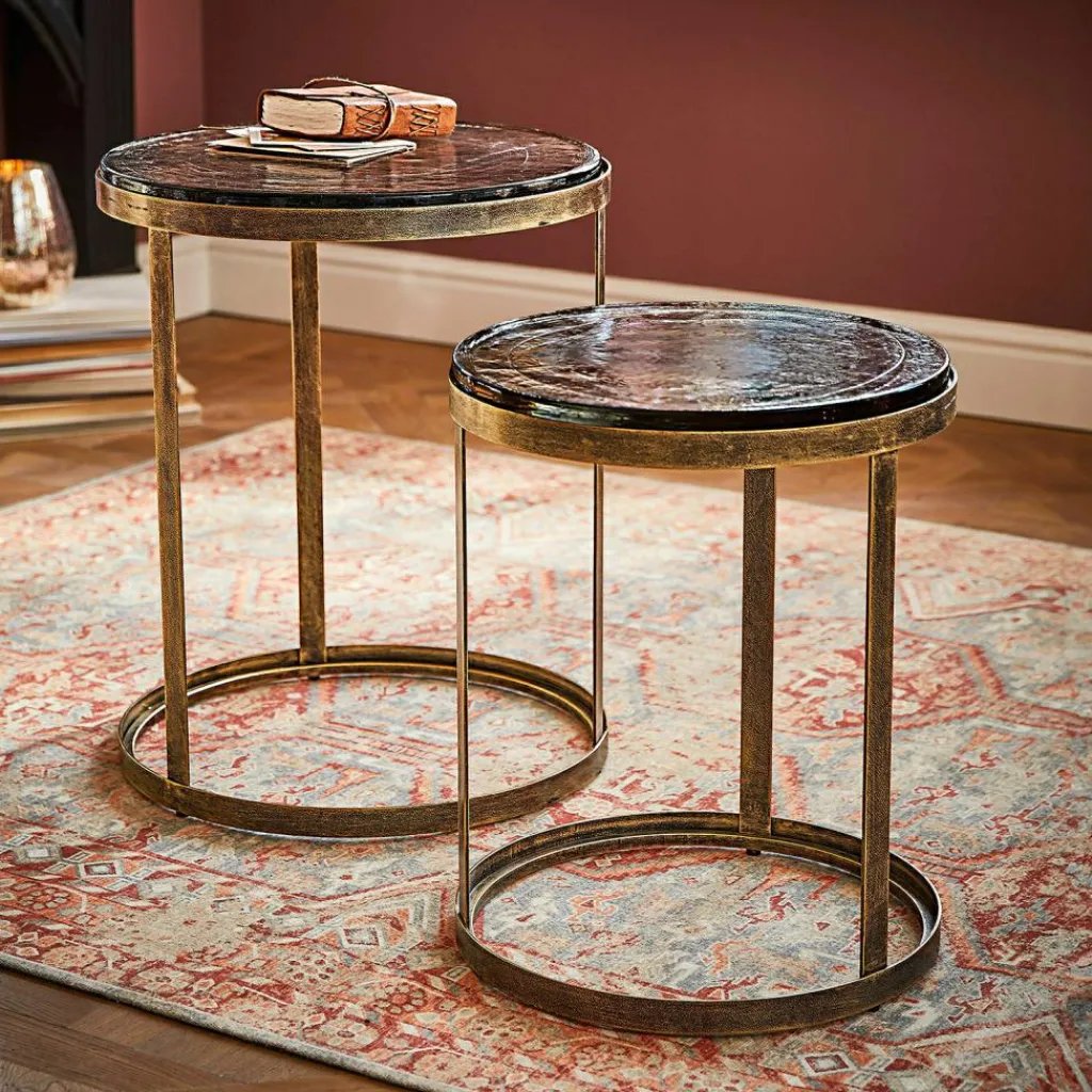 LOBERON Tables D'Appoint|Tables D'Appoint*Lot de 2 tables d' Beautisse