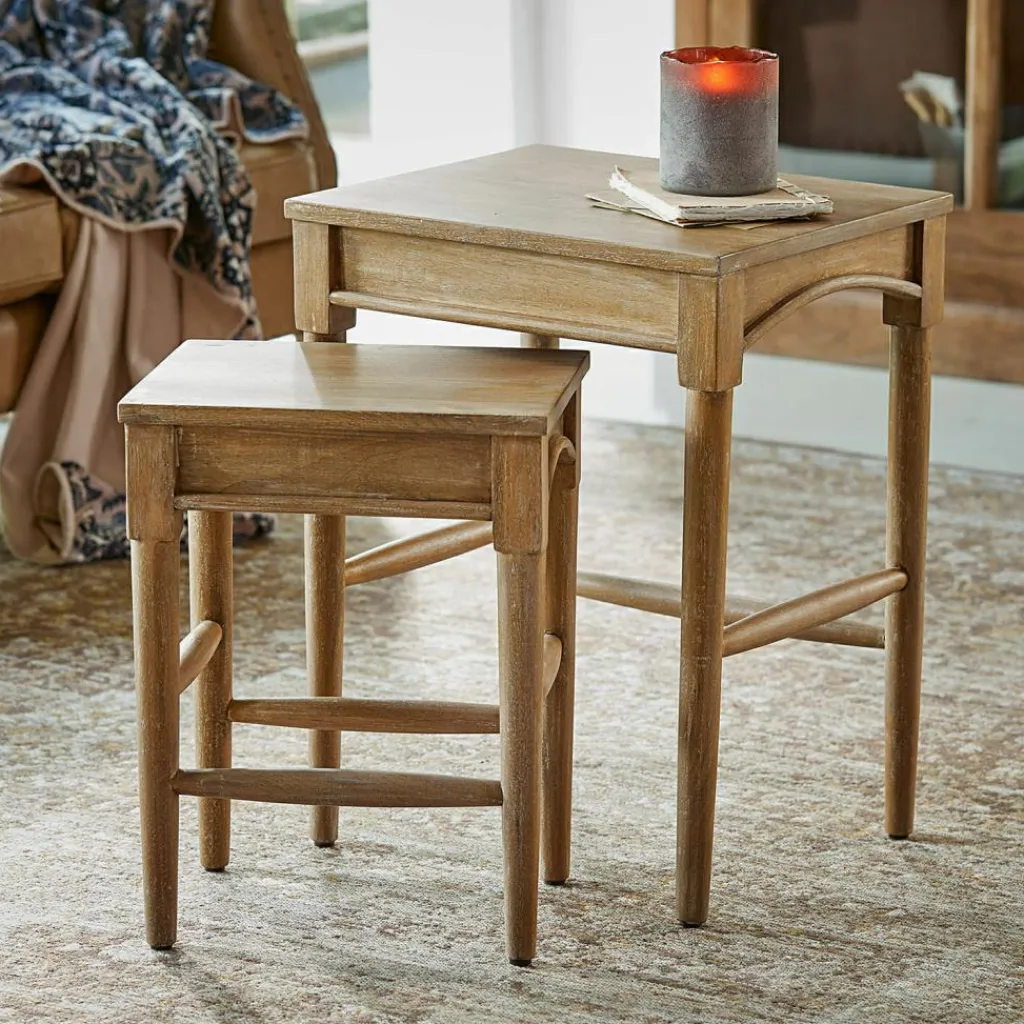 LOBERON Tables D'Appoint|Tables D'Appoint*Lot de 2 tables d’appoint Benoique