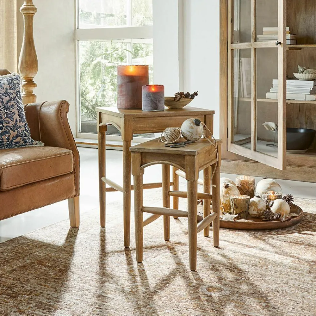 LOBERON Tables D'Appoint|Tables D'Appoint*Lot de 2 tables d’appoint Benoique