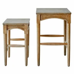 LOBERON Tables D'Appoint|Tables D'Appoint*Lot de 2 tables d’appoint Benoique