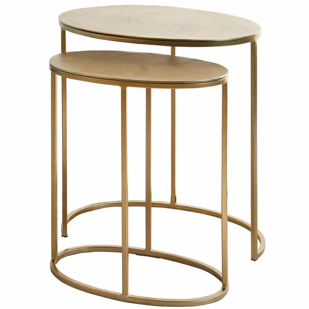 LOBERON Tables D'Appoint|Tables D'Appoint*Lot de 2 tables d’appoint Leron