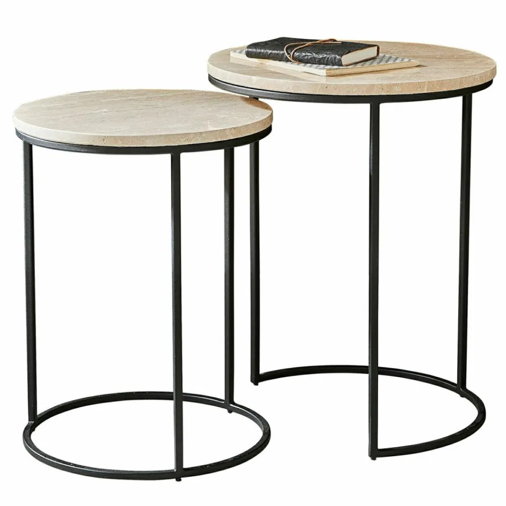 LOBERON Tables D'Appoint|Tables D'Appoint*Lot de 2 tables d’appoint Émorieux