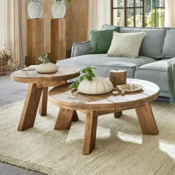LOBERON Tables Basses|Tables Basses*Lot de 2 tables d’appoint Oteley