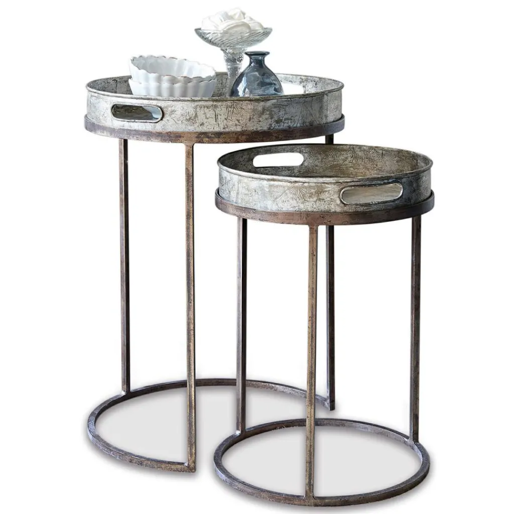 LOBERON Tables D'Appoint|Tables D'Appoint*Lot de 2 tables d’appoint Saint Mark