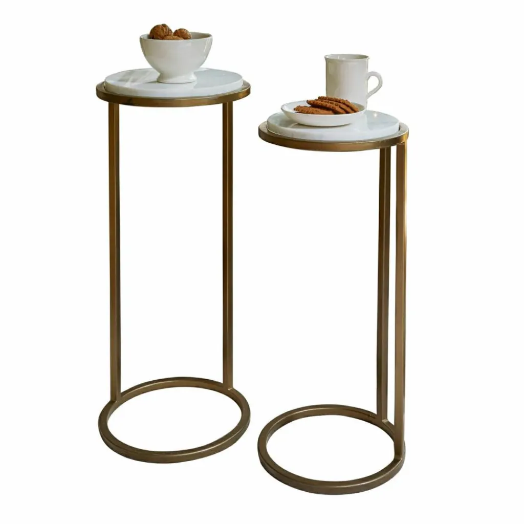 LOBERON Tables D'Appoint|Tables D'Appoint*Lot de 2 tables d’appoint Soréline