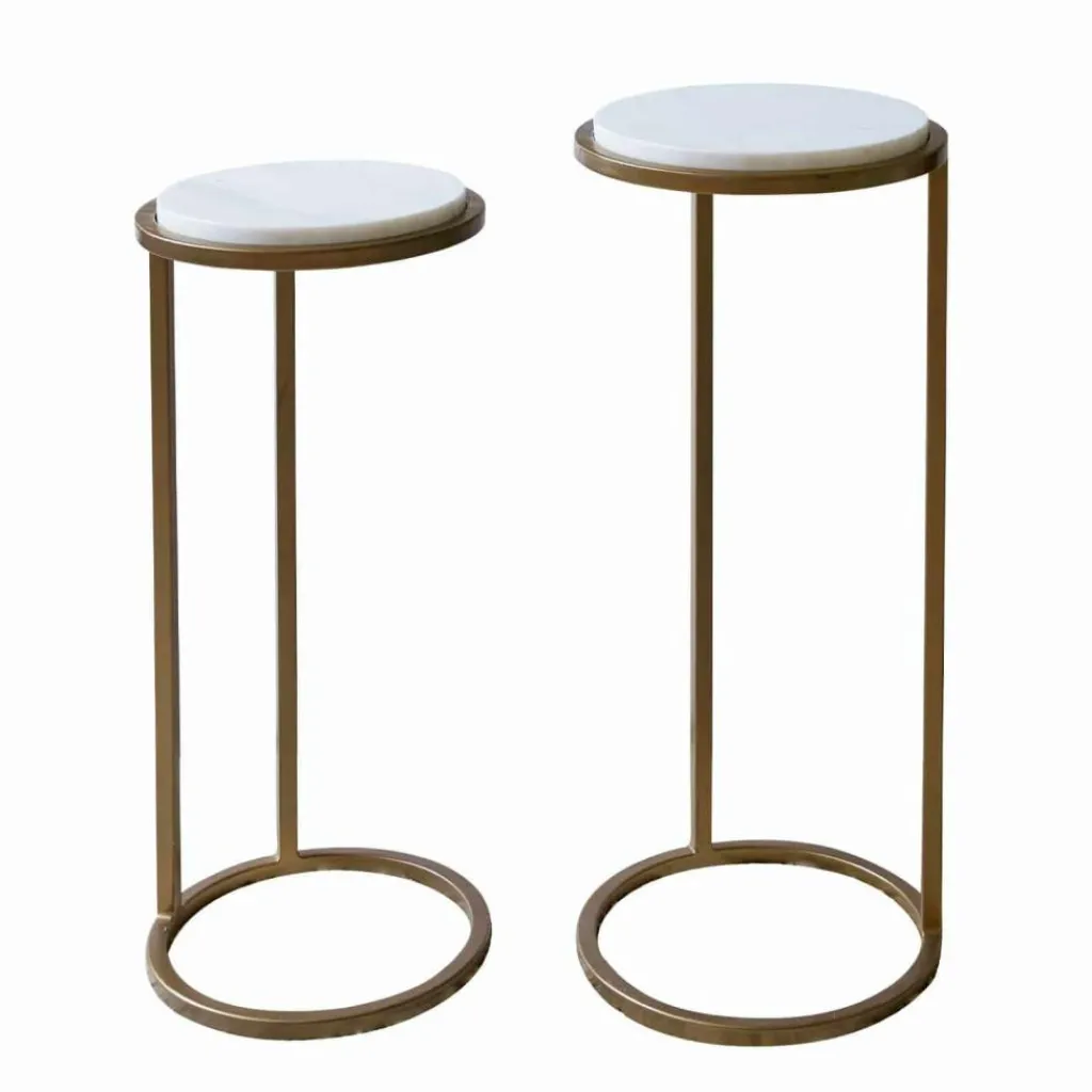 LOBERON Tables D'Appoint|Tables D'Appoint*Lot de 2 tables d’appoint Soréline