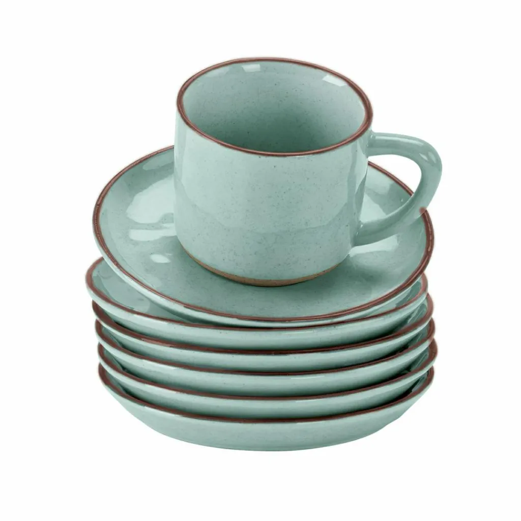 LOBERON Vaisselle|Vaisselle*Lot de 6 tasses et soucoupes Biarré