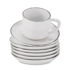 LOBERON Vaisselle|Vaisselle*Lot de 6 tasses et soucoupes Biarré