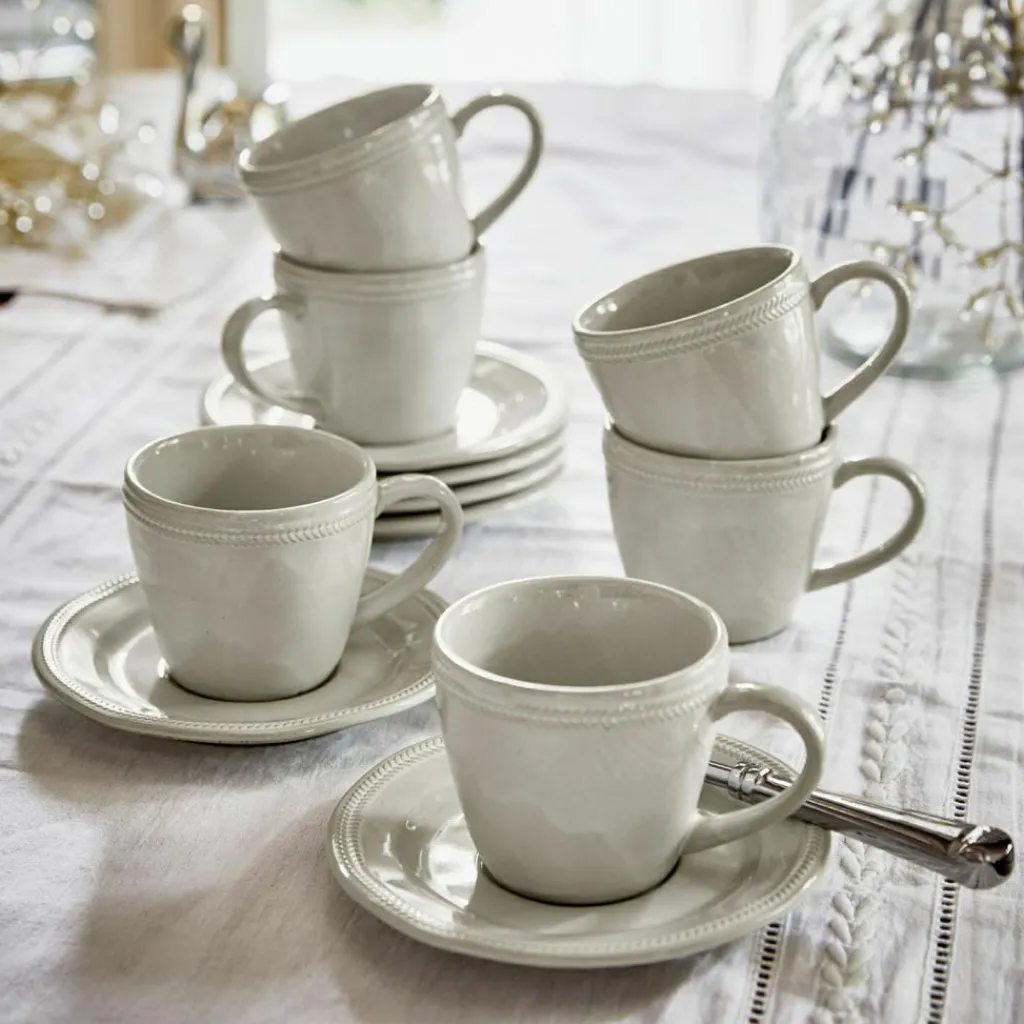 LOBERON Vaisselle|Vaisselle*Lot de 6 tasses et soucoupes Norrvik