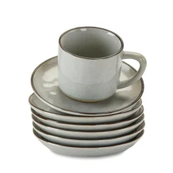 LOBERON Vaisselle|Vaisselle*Lot de 6 tasses et soucoupes Biarré