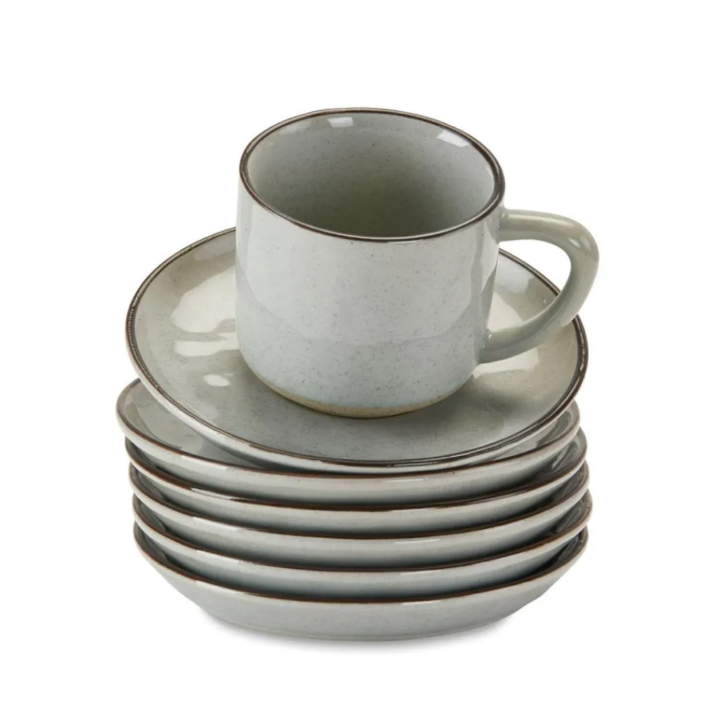 LOBERON Vaisselle|Vaisselle*Lot de 6 tasses et soucoupes Biarré