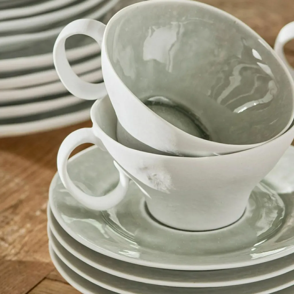 LOBERON Vaisselle|Vaisselle*Lot de 6 tasses et soucoupes Braganza