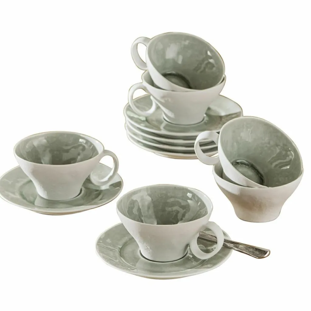 LOBERON Vaisselle|Vaisselle*Lot de 6 tasses et soucoupes Braganza