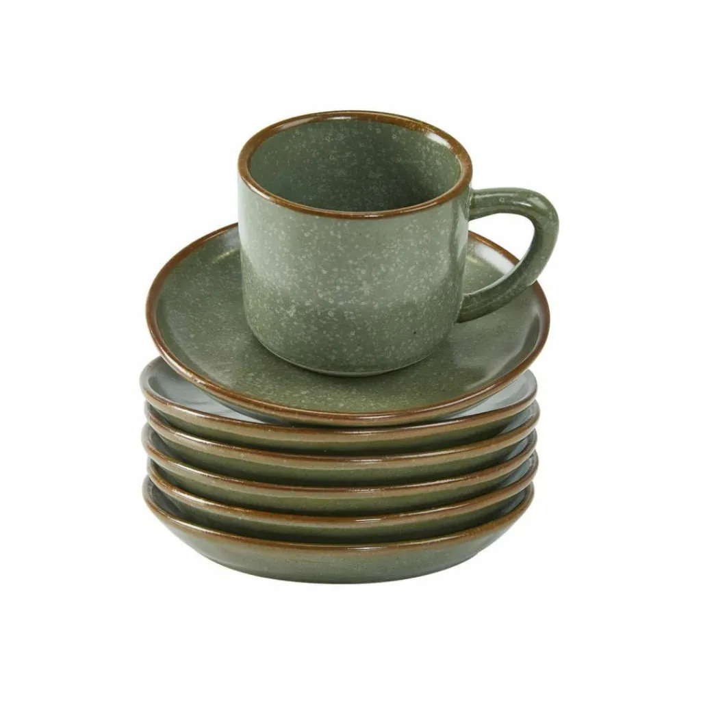 LOBERON Vaisselle|Vaisselle*Lot de 6 tasses et soucoupes Biarré