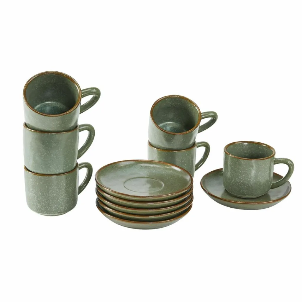LOBERON Vaisselle|Vaisselle*Lot de 6 tasses et soucoupes Biarré