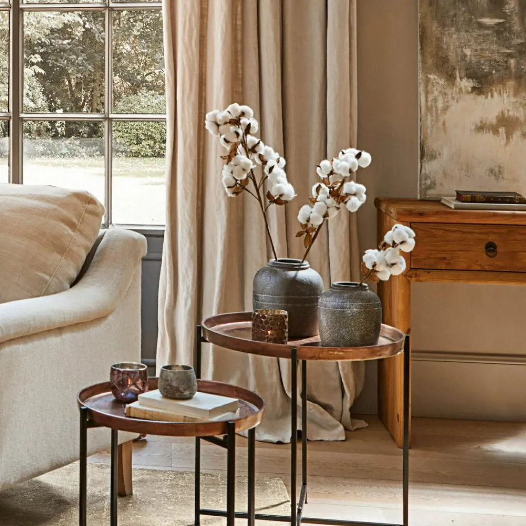 LOBERON Fleurs Séchées Et Artificielles|Décoration*Lot de 3 tiges Sauves