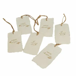 LOBERON Emballages Cadeaux|Papeterie*Lot de 6 étiquettes cadeaux Aamira