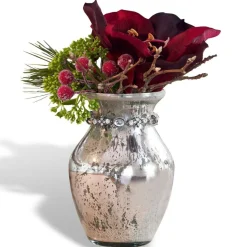 LOBERON Décorations De Table De Noël*Lot de 2 vases Louna