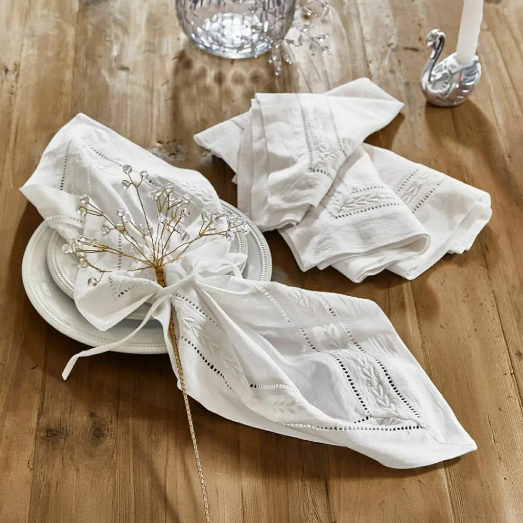 LOBERON Nappes|Linge De Table*Lot de 4 serviettes de table Ellingford
