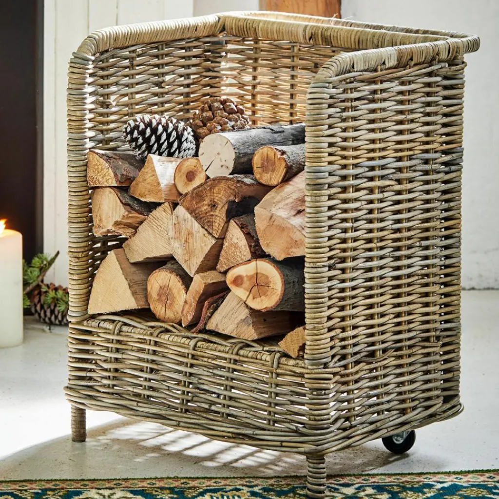 LOBERON Caisses Et Paniers|Accessoires De Cheminée*Panier à bûches Xabier