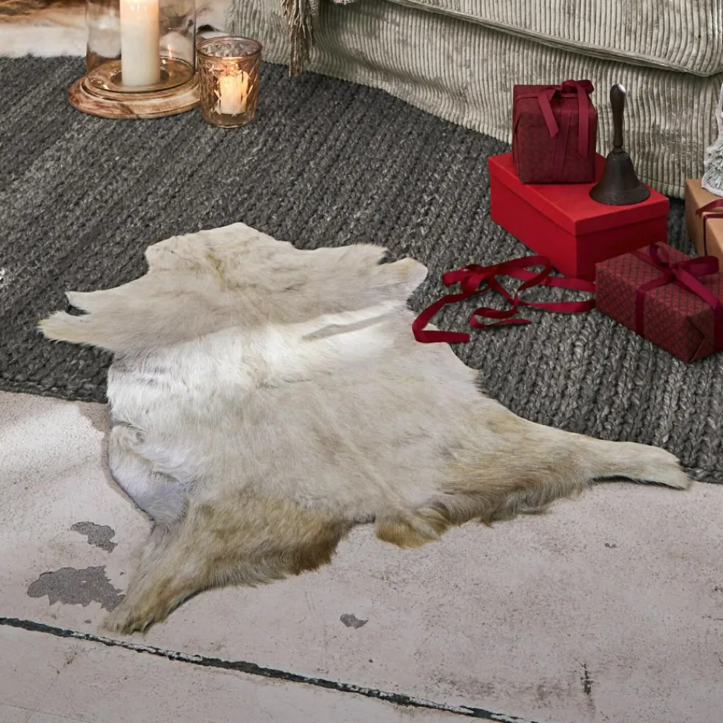 LOBERON Tapis Ronds|Tapis*Peau de chèvre Piedro