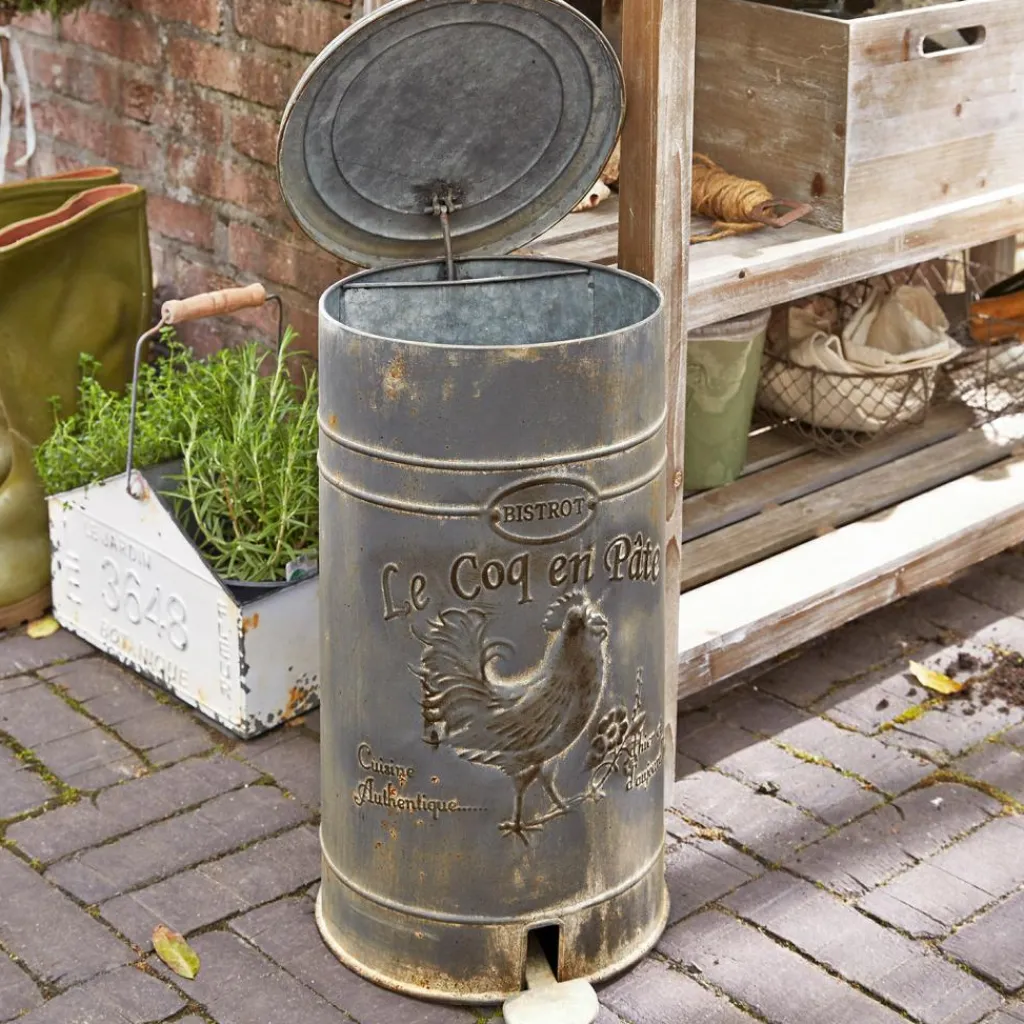 LOBERON Outils De Jardin*Poubelle Gris