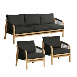 LOBERON Canapés, Chaises Et Fauteuils*Salon de jardin FSC®-100% Shreveport