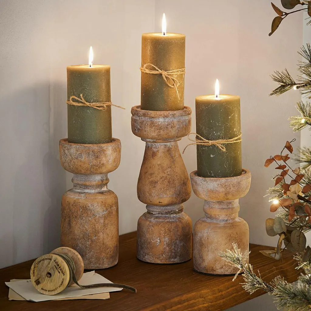 LOBERON Bougeoirs|Porte-Bougies*Set de 3 bougeoirs Talona