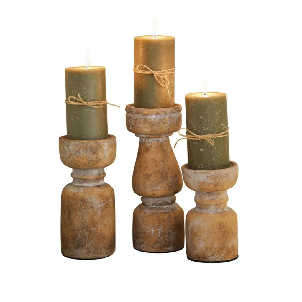 LOBERON Bougeoirs|Porte-Bougies*Set de 3 bougeoirs Talona