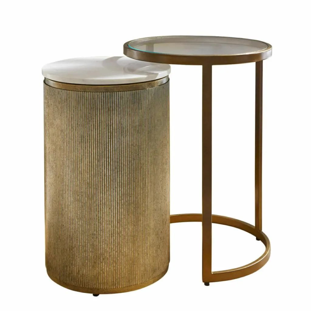 LOBERON Tables D'Appoint|Tables D'Appoint*Set de 2 tables d"appoint Salerico