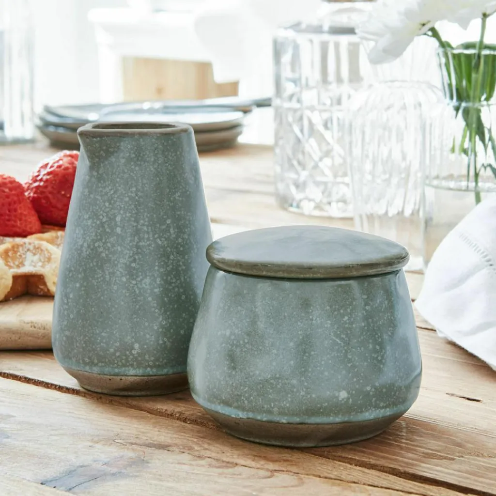 LOBERON Vaisselle|Vaisselle*Sucrier et petit pot à lait Biarré