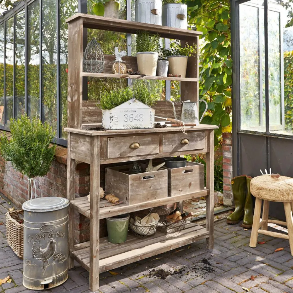 LOBERON Étagères À Plantes*Table de jardinage Landover