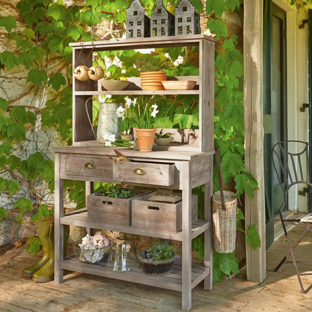 LOBERON Étagères À Plantes*Table de jardinage Landover
