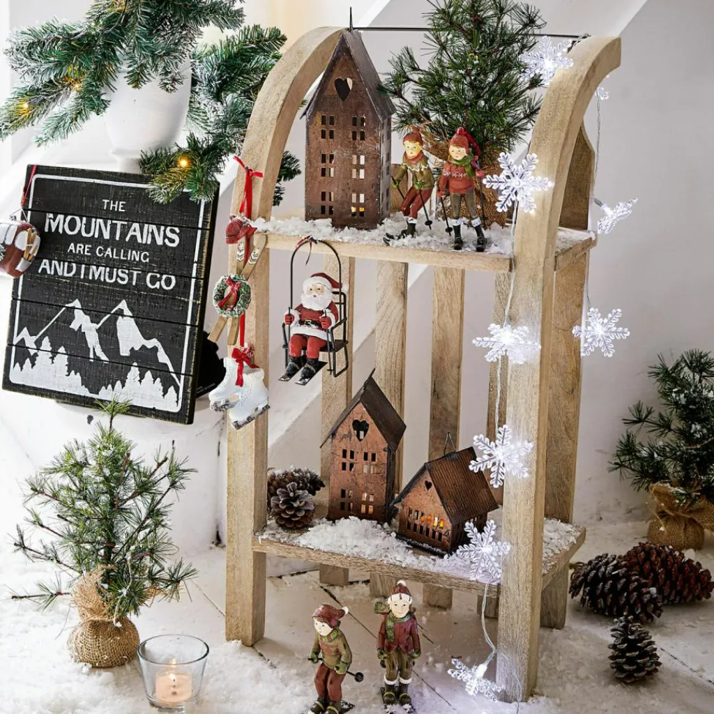 LOBERON Objets Décoratifs De Noël*Étagère luge Renier