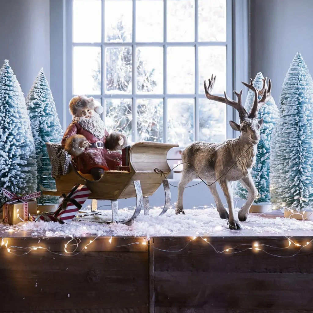 LOBERON Figurines De Noël*Traîneau du père Noël Palaima